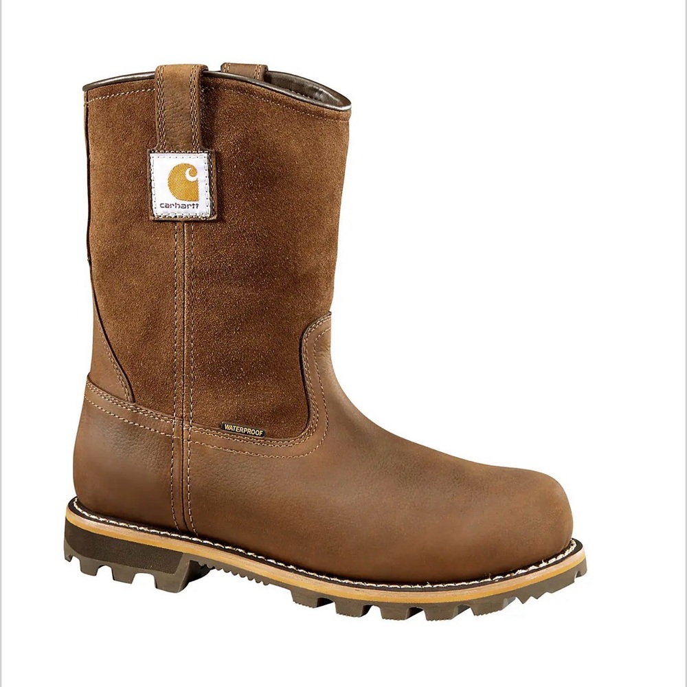 Carhartt work boots medium with WATERPROOF 10" NANO TOE WELLINGTON